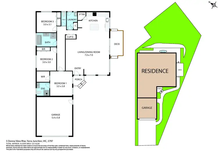 Floorplan of Homely house listing, 5 Donna View Rise, Yarra Junction VIC 3797
