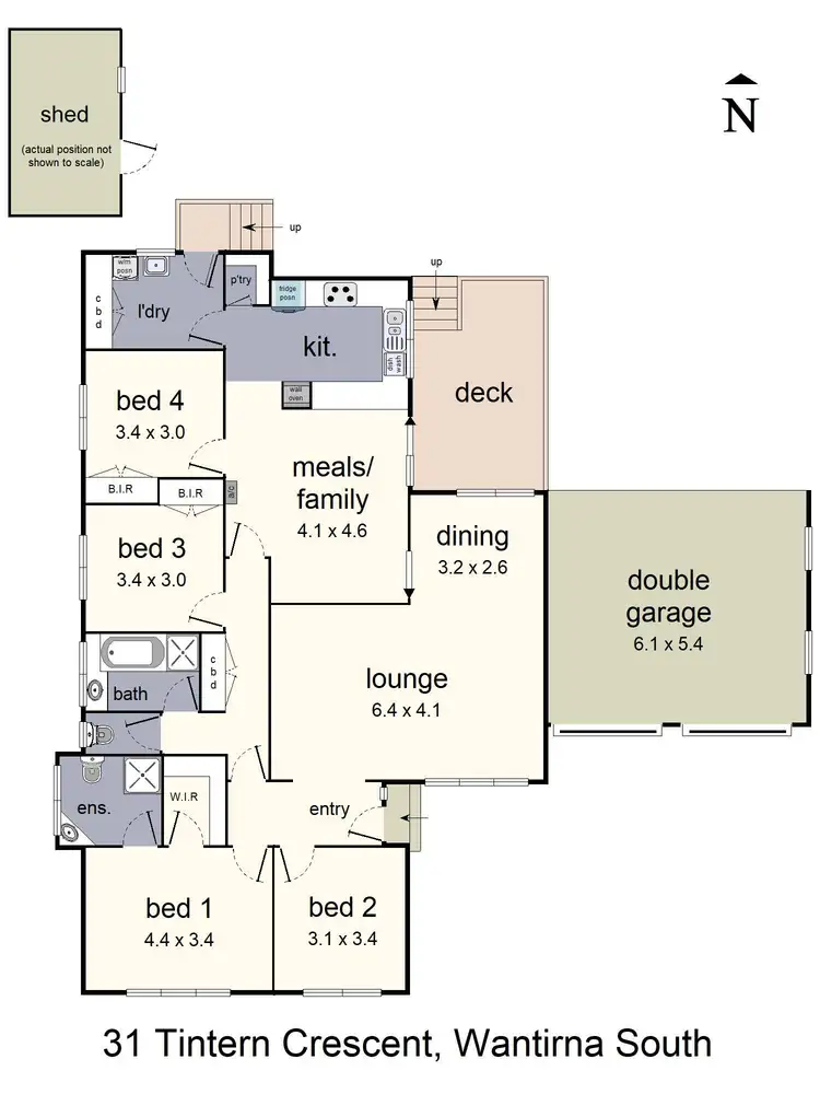 Floorplan of Homely house listing, 31 Tintern Crescent, Wantirna South VIC 3152