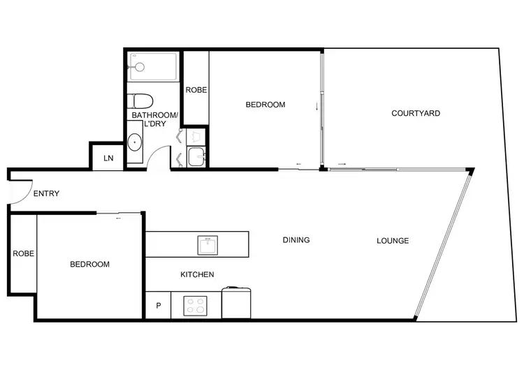 Floorplan of Homely apartment listing, 30/11 Trevillian Quay, Kingston ACT 2604