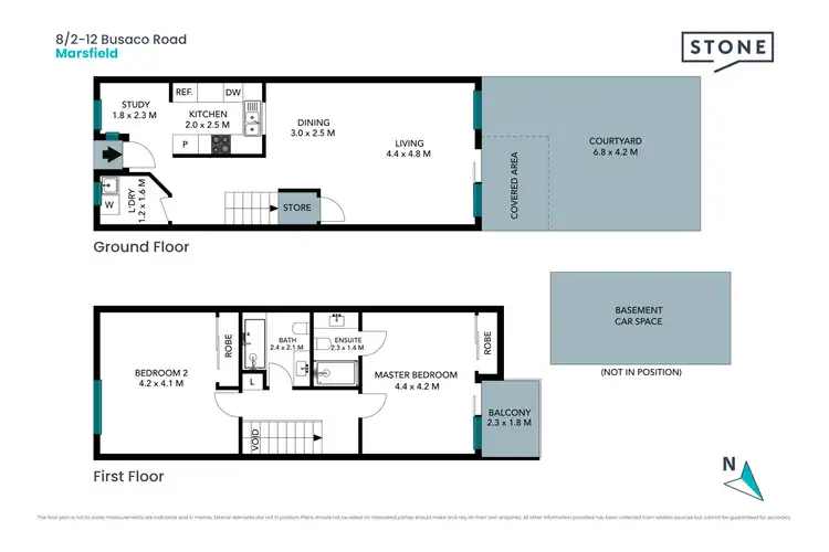 Floorplan of Homely townhouse listing, 8/2-12 Busaco Road, Marsfield NSW 2122
