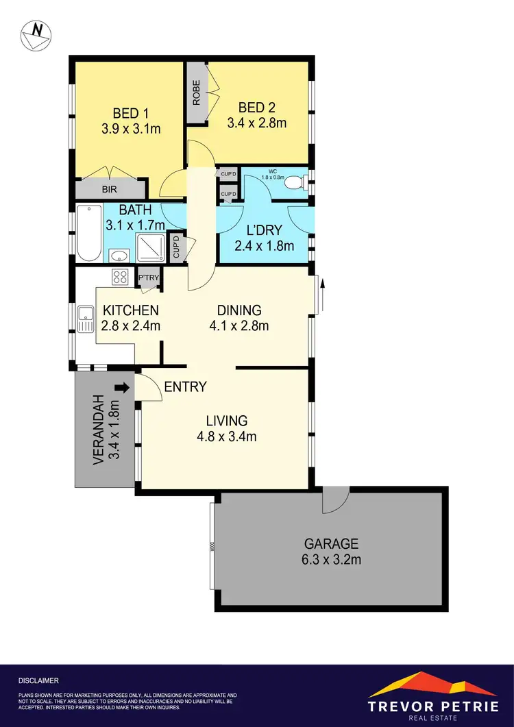 Floorplan of Homely unit listing, 2/1 Glenvale Road, Mount Clear VIC 3350