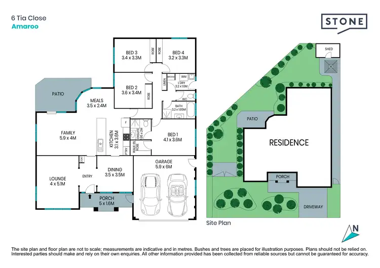 Floorplan of Homely house listing, 6 Tia Close, Amaroo ACT 2914