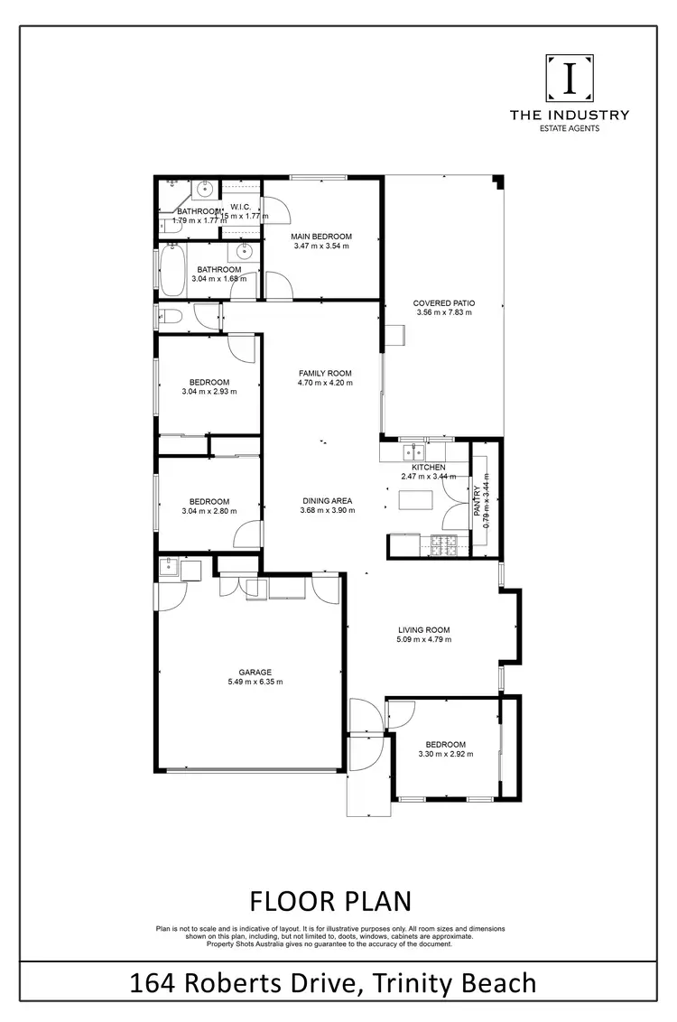 Floorplan of Homely house listing, 164 Roberts Drive, Trinity Beach QLD 4879