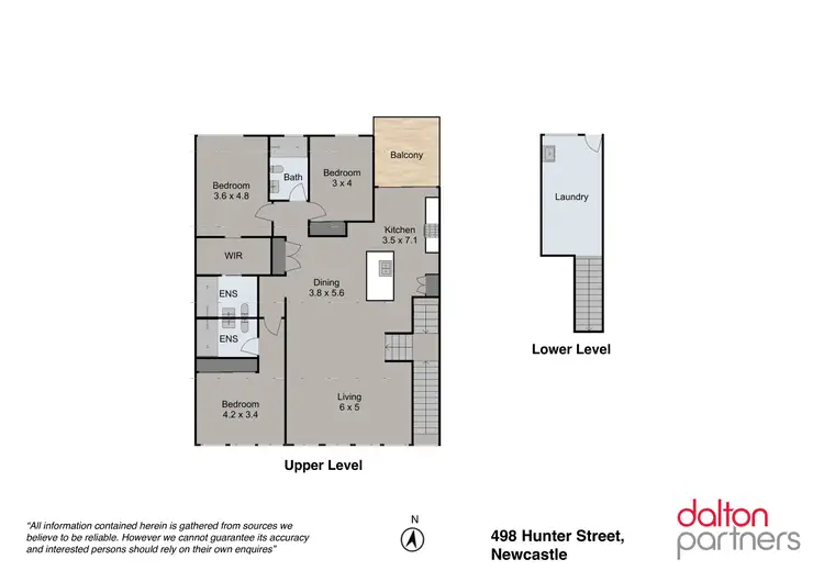 Floorplan of Homely unit listing, 498 Hunter Street, Newcastle NSW 2300