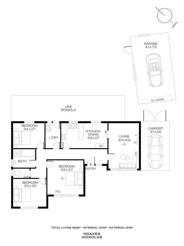 Floorplan of Homely house listing, 2 Limpsfield Avenue, Hawthorndene SA 5051