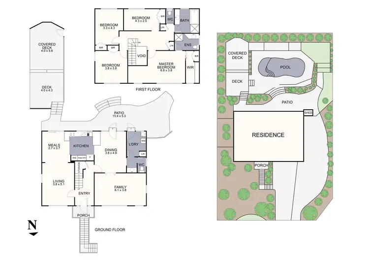 Floorplan of Homely house listing, 1 Highleigh Court, Mooroolbark VIC 3138