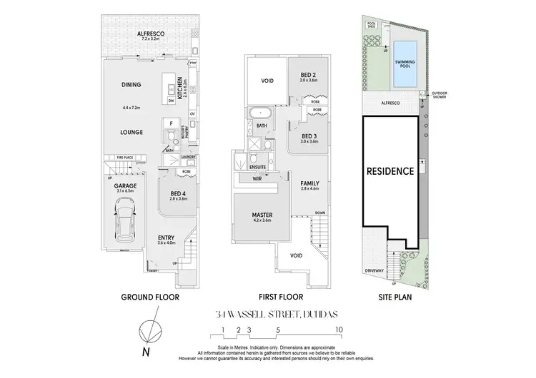 Floorplan of Homely semi-detached listing, 34A Wassell Street, Dundas NSW 2117