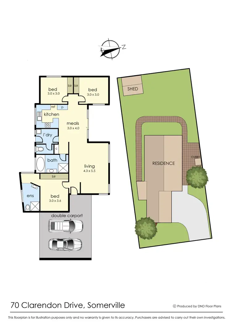 Floorplan of Homely house listing, 70 Clarendon Drive, Somerville VIC 3912