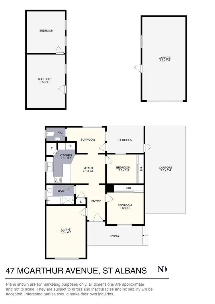 Floorplan of Homely house listing, 47 McArthur Avenue, St Albans VIC 3021