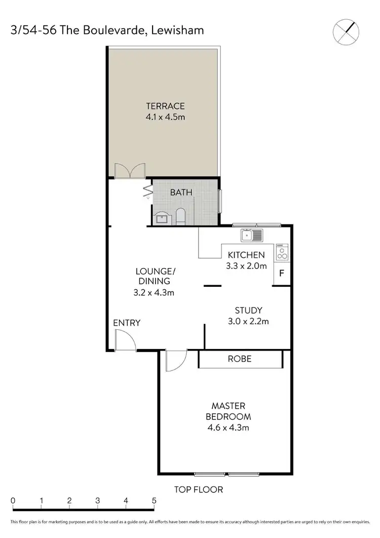 Floorplan of Homely apartment listing, 3/54-56 The Boulevarde, Lewisham NSW 2049
