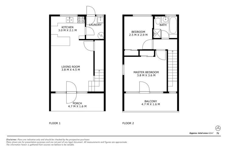 Floorplan of Homely townhouse listing, 8/16 Broughton Place, Queanbeyan NSW 2620