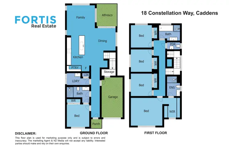 Floorplan of Homely house listing, 18 Constellation Way, Caddens NSW 2747
