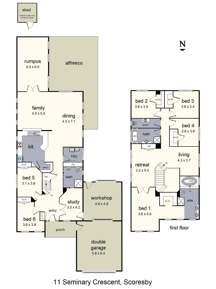 Floorplan of Homely house listing, 11 Seminary Crescent, Scoresby VIC 3179