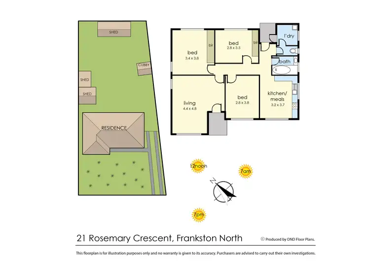 Floorplan of Homely house listing, 21 Rosemary Crescent, Frankston North VIC 3200