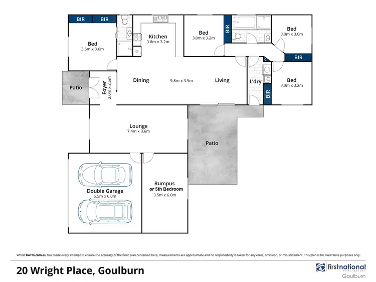 Floorplan of Homely house listing, 20 Wright Place, Goulburn NSW 2580