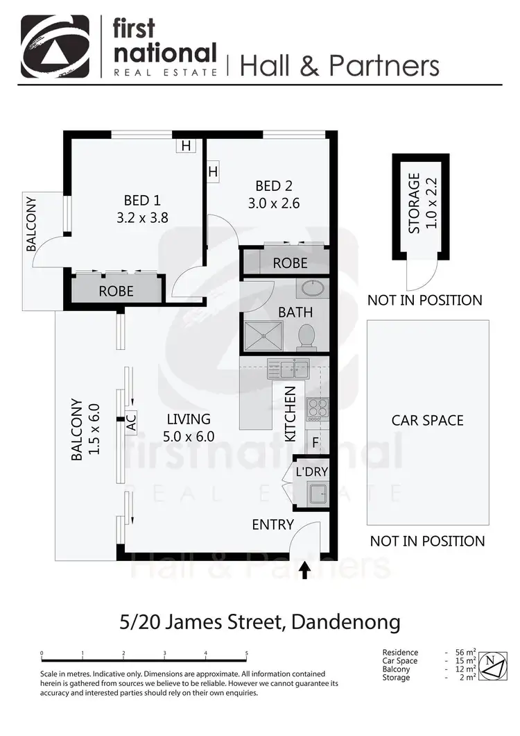 Floorplan of Homely apartment listing, 5/20 James Street, Dandenong VIC 3175