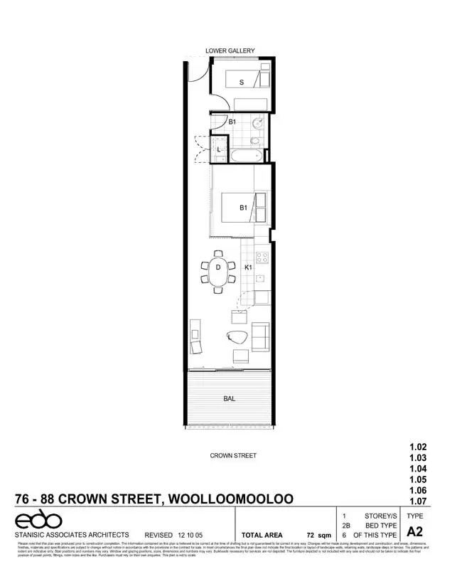 Floorplan of Homely apartment listing, 106/88 Crown Street, Woolloomooloo NSW 2011