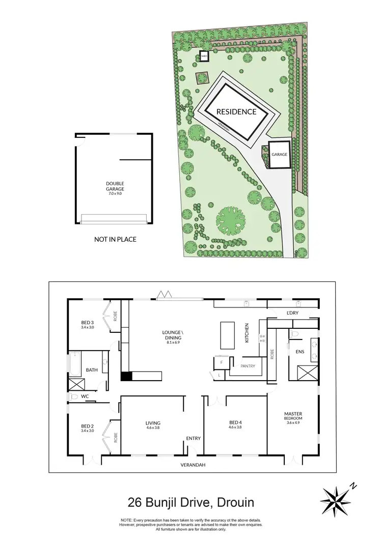 Floorplan of Homely house listing, 26 Bunjil Drive, Drouin VIC 3818