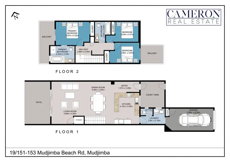 Floorplan of Homely townhouse listing, 19/151-153 Mudjimba Beach Road, Mudjimba QLD 4564