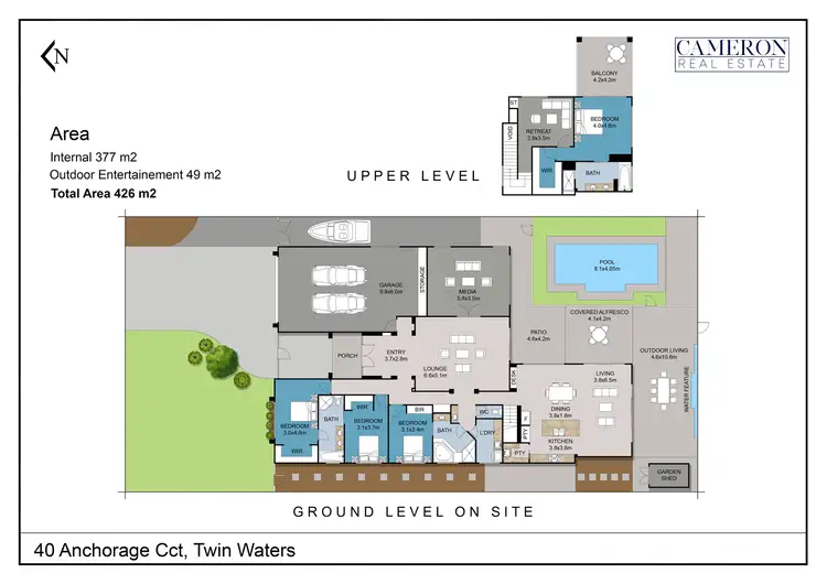 Floorplan of Homely house listing, 40 Anchorage Circuit, Twin Waters QLD 4564