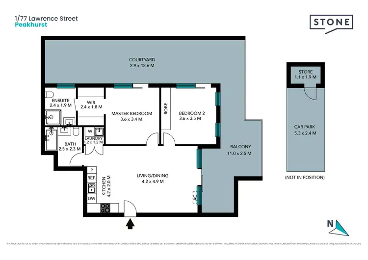 Floorplan of Homely unit listing, 1/77-79 Lawrence Street, Peakhurst NSW 2210