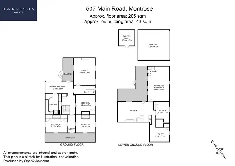 Floorplan of Homely house listing, 507 Main Road, Montrose TAS 7010