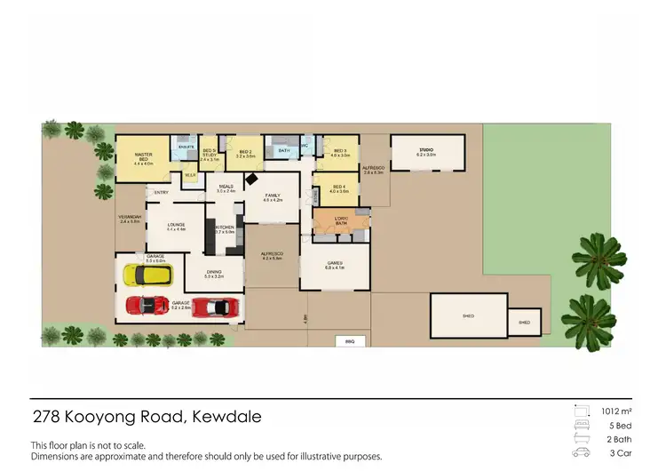 Floorplan of Homely house listing, 278 Kooyong Road, Kewdale WA 6105