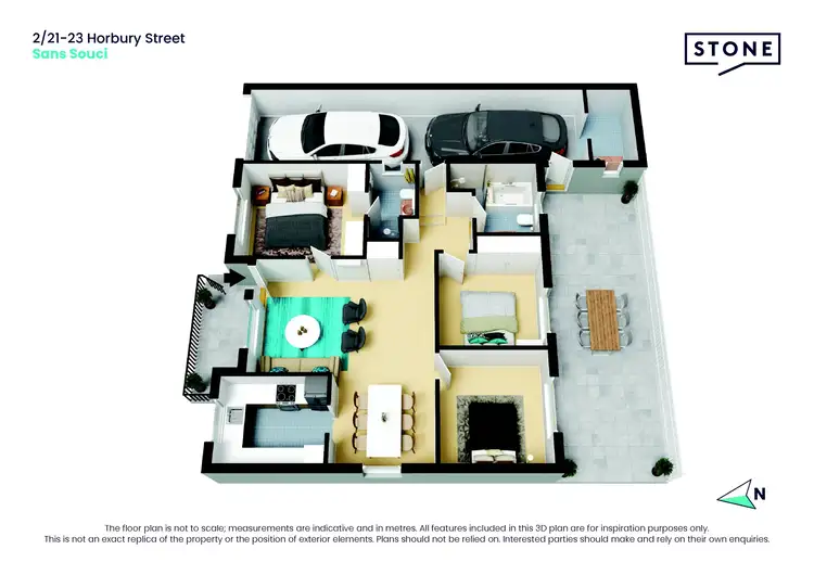 Floorplan of Homely villa listing, 2/21 Horbury Street, Sans Souci NSW 2219