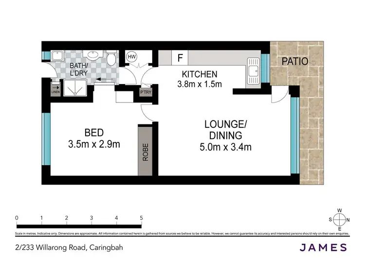 Floorplan of Homely apartment listing, 2/314-322 Willarong Road, Caringbah South NSW 2229