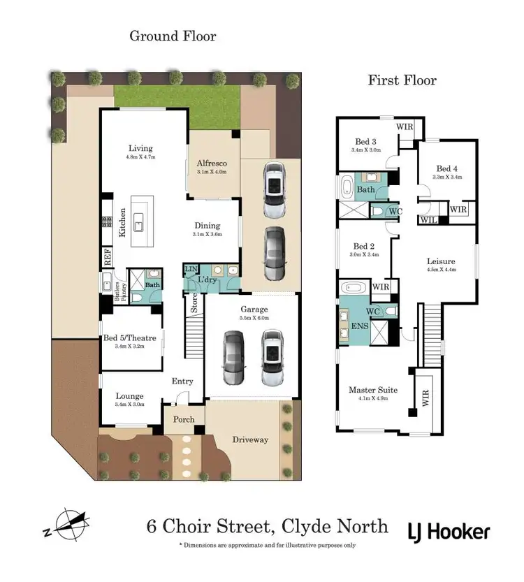 Floorplan of Homely house listing, 6 Choir Street, Clyde North VIC 3978