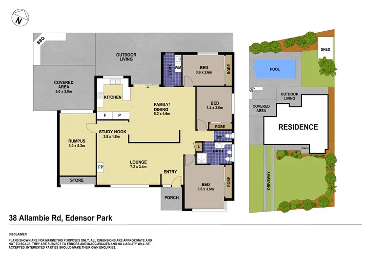Floorplan of Homely house listing, 38 Allambie Road, Edensor Park NSW 2176