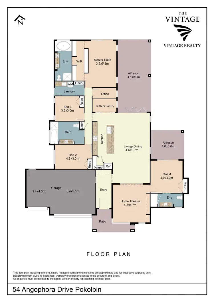 Floorplan of Homely house listing, 54 Angophora Drive, Pokolbin NSW 2320