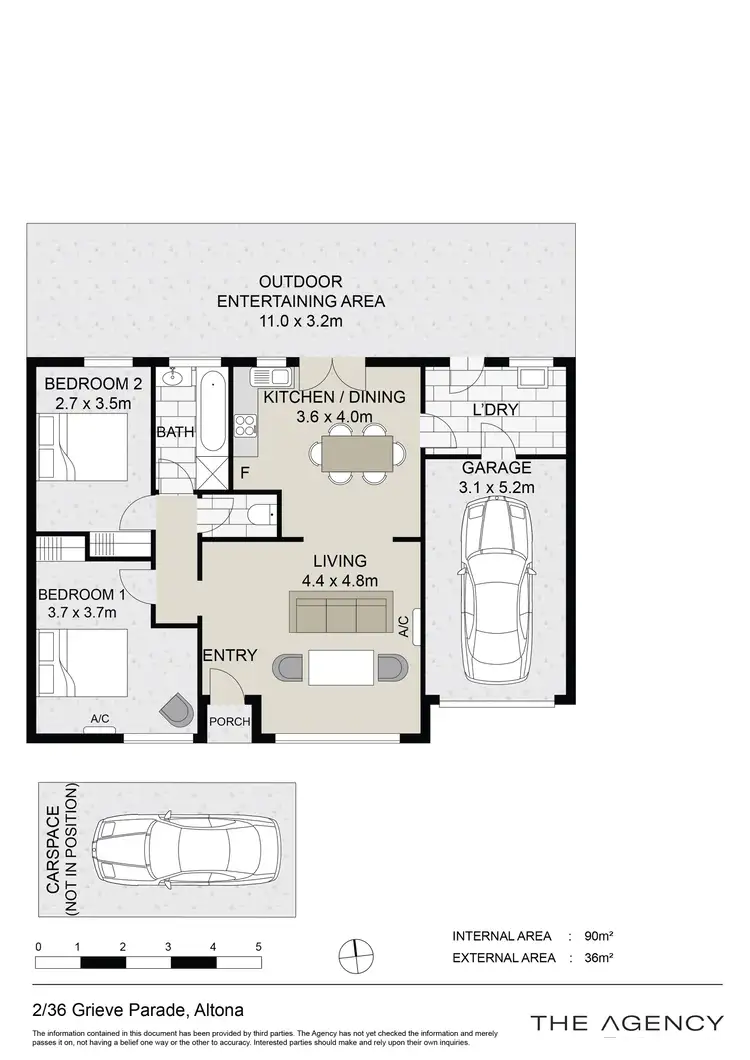 Floorplan of Homely unit listing, 2/36 Grieve Parade, Altona VIC 3018