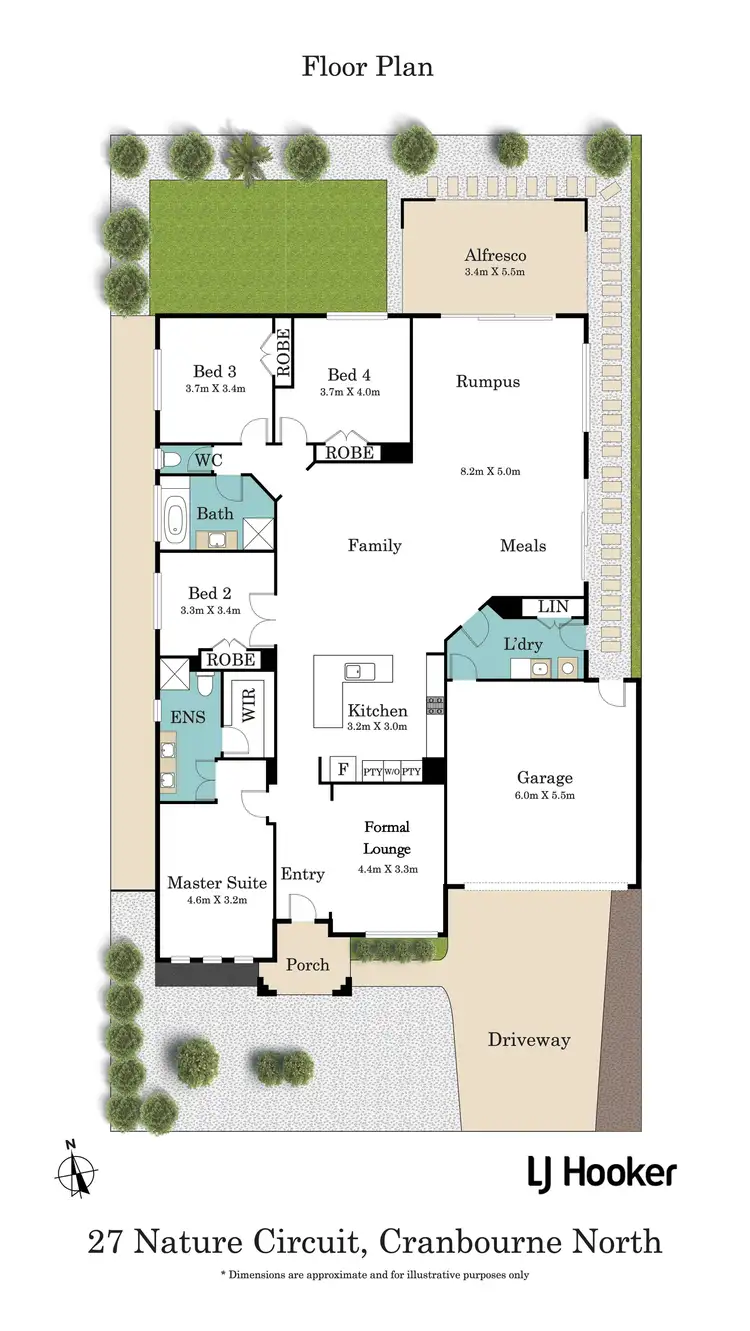 Floorplan of Homely house listing, 27 Nature Circuit, Cranbourne North VIC 3977