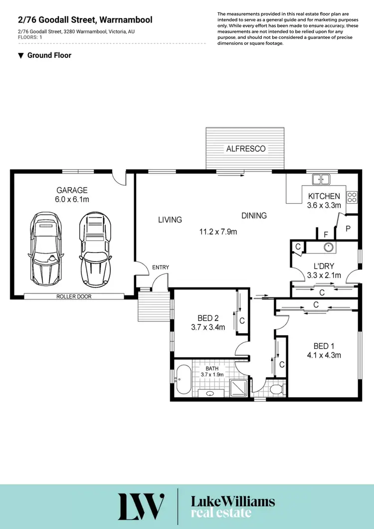 Floorplan of Homely house listing, 2/76 Goodall Street, Warrnambool VIC 3280