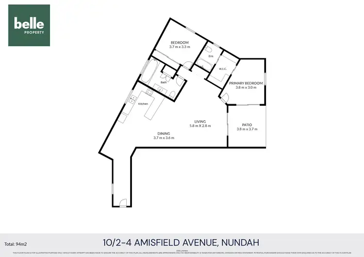 Floorplan of Homely apartment listing, 10/2-4 Amisfield Avenue, Nundah QLD 4012