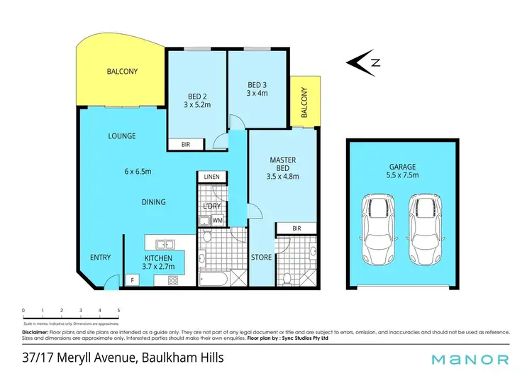 Floorplan of Homely apartment listing, 37/17-21 Meryll Avenue, Baulkham Hills NSW 2153
