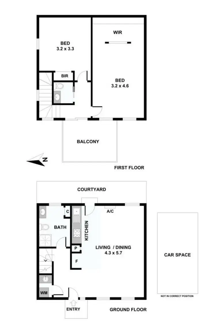 Floorplan of Homely unit listing, 3/24 Noordenne Avenue, Seaholme VIC 3018