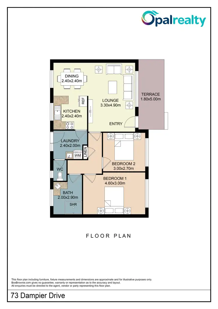 Floorplan of Homely house listing, 73 Dampier Drive, Golden Bay WA 6174