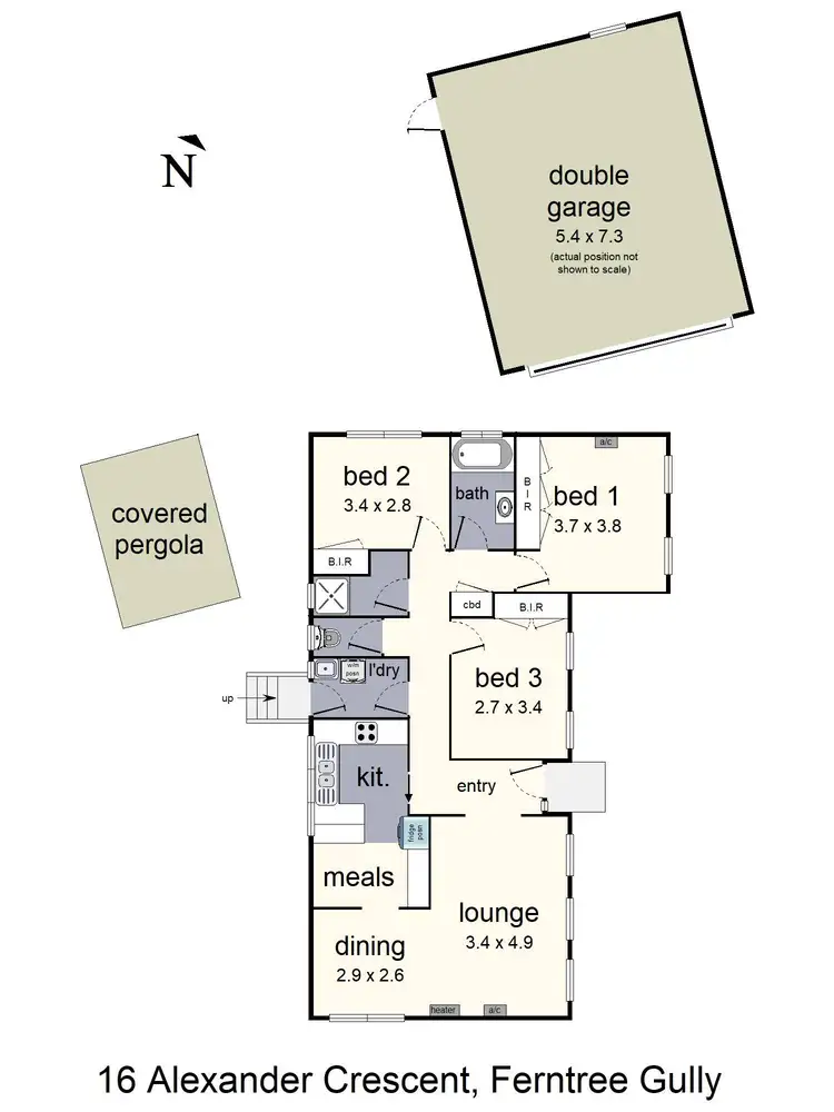 Floorplan of Homely house listing, 16 Alexander Crescent, Ferntree Gully VIC 3156