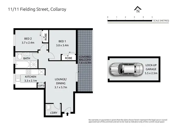 Floorplan of Homely apartment listing, 11/11 Fielding Street, Collaroy NSW 2097