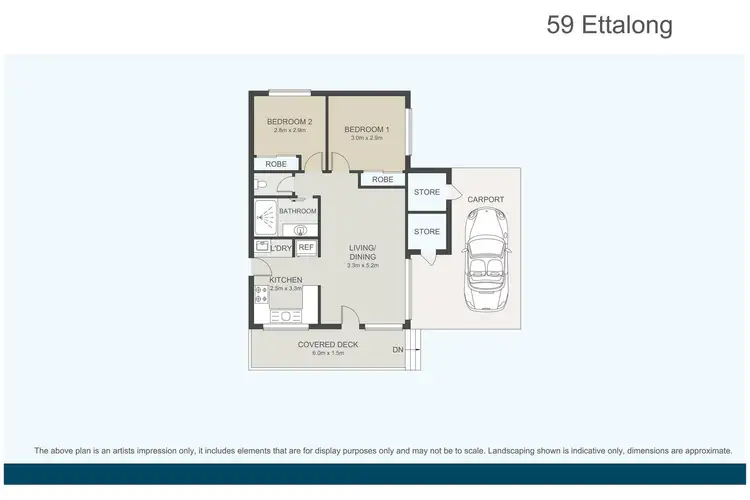 Floorplan of Homely retirement listing, 59/1 Fassifern Street, Ettalong Beach NSW 2257