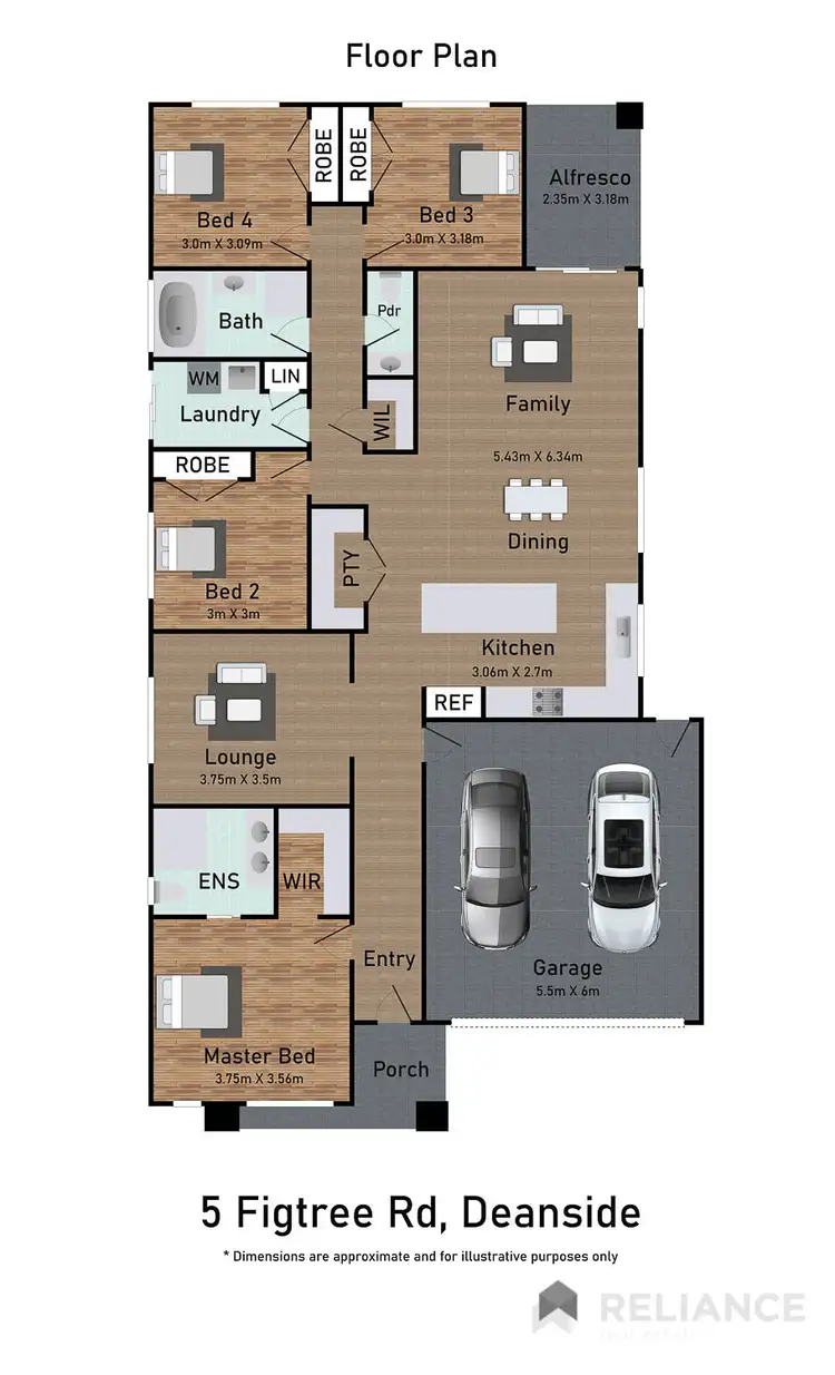Floorplan of Homely house listing, 5 Figtree Road, Deanside VIC 3336