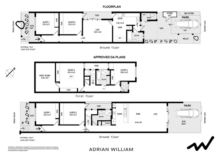 Floorplan of Homely house listing, 154 Station Street, Newtown NSW 2042