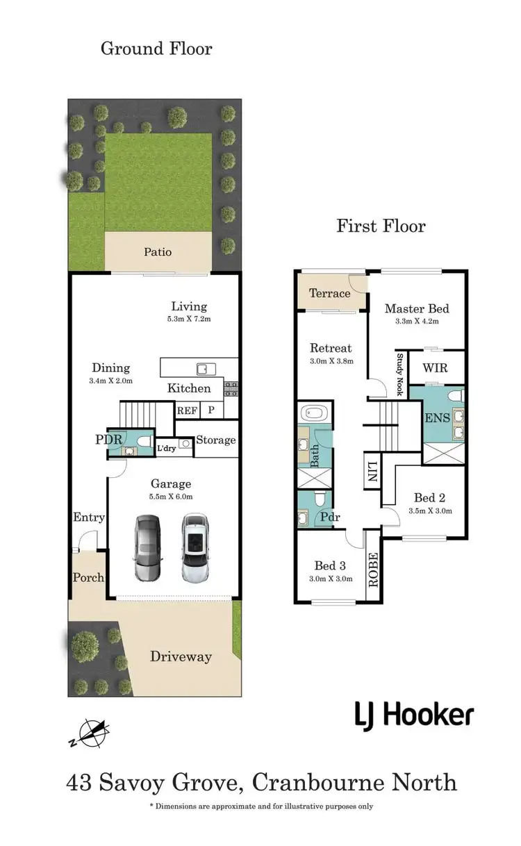 Floorplan of Homely house listing, 43 Savoy Grove, Cranbourne North VIC 3977