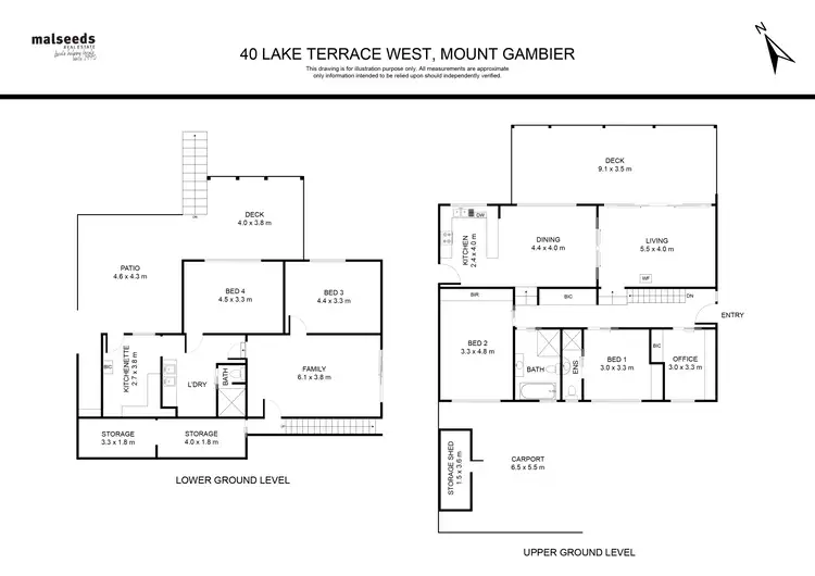Floorplan of Homely house listing, 40 Lake West Terrace, Mount Gambier SA 5290