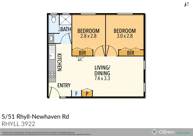 Floorplan of Homely unit listing, 5/51 Rhyll- Newhaven Road, Rhyll VIC 3923