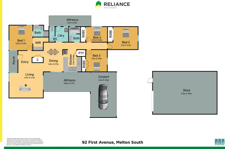 Floorplan of Homely house listing, 92 First Avenue, Melton South VIC 3338