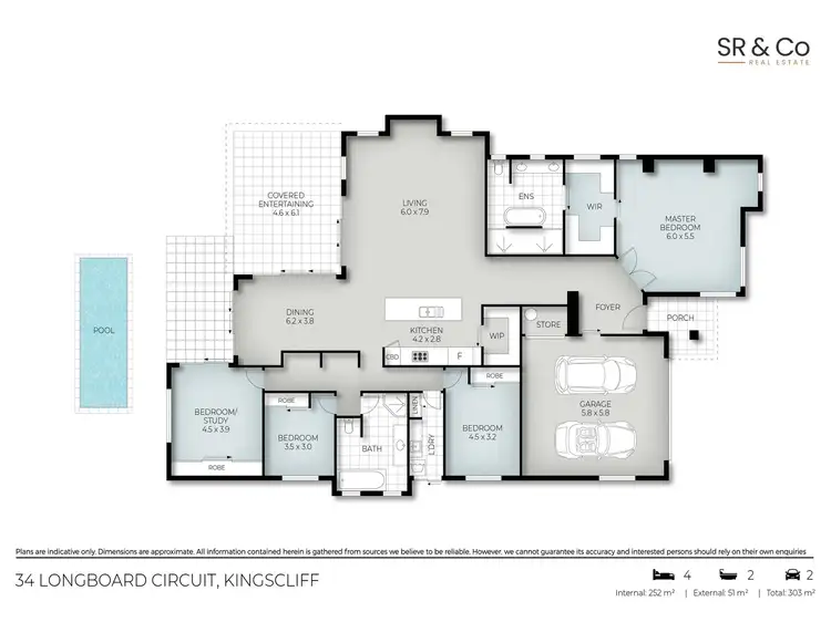 Floorplan of Homely house listing, 34 Longboard Circuit, Kingscliff NSW 2487
