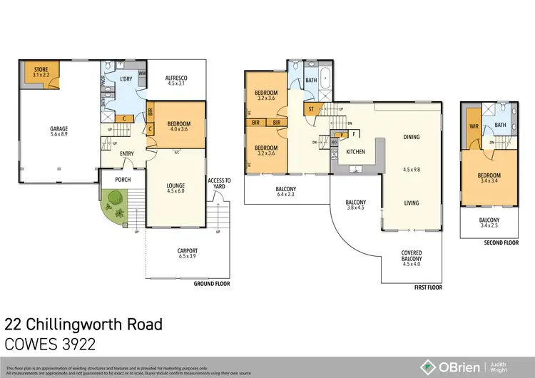 Floorplan of Homely house listing, 22 Chillingworth Road, Cowes VIC 3922